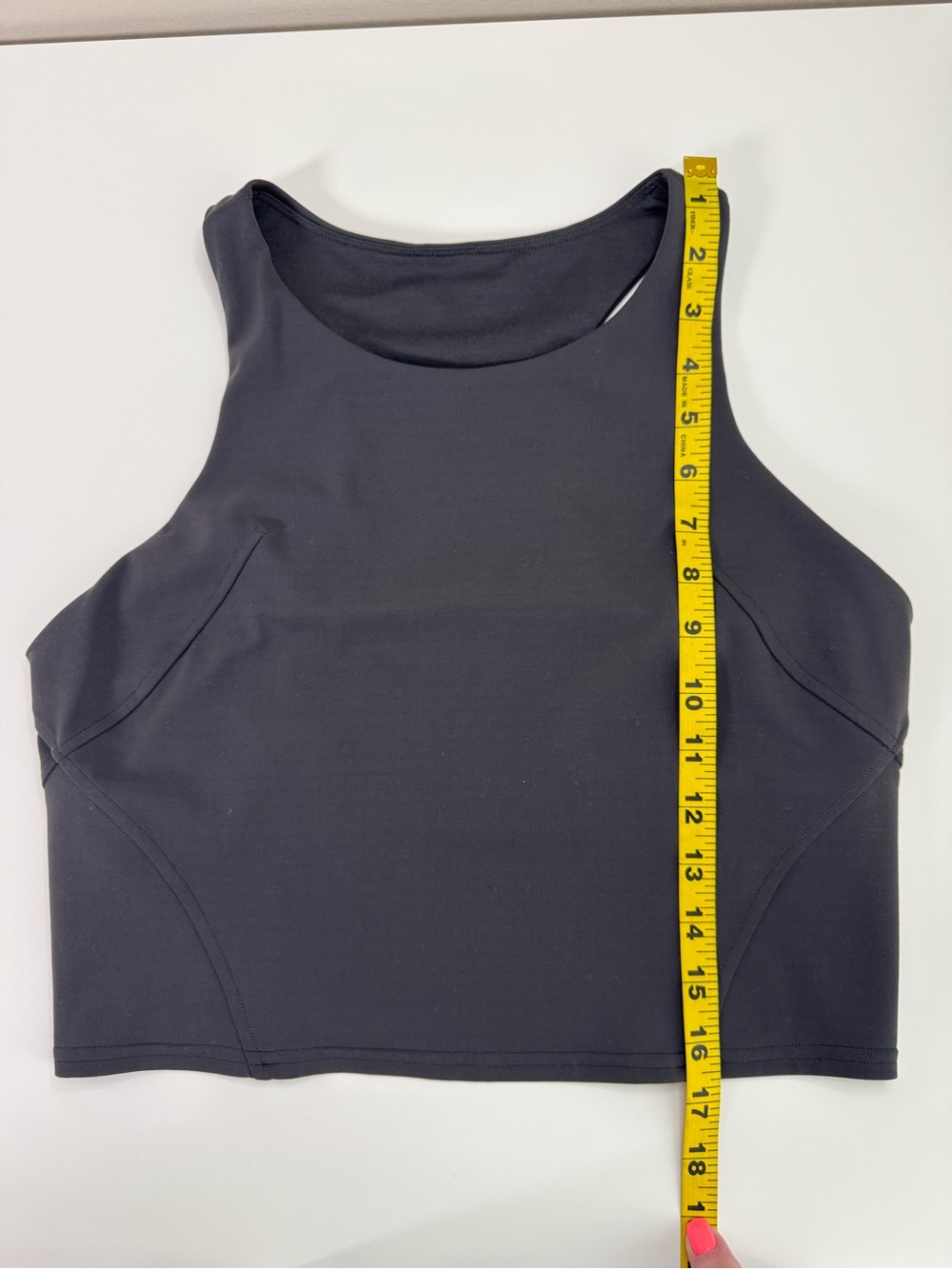 Lululemon | High-Neck Longline Sports Bra Tank Top | Gray | Size 10 - Picture 6 of 7